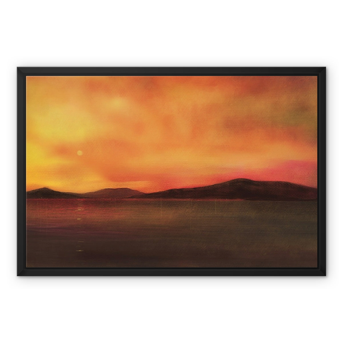 Isle Of Harris Sunset Painting | Framed Canvas From Scotland