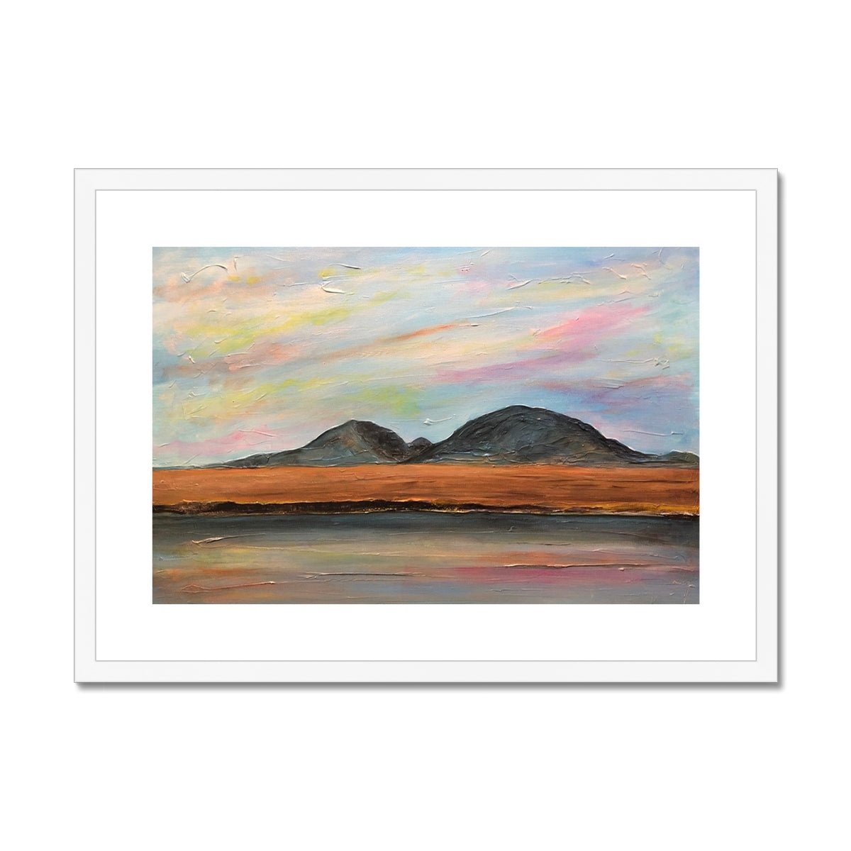 Jura Dawn Painting | Framed &amp; Mounted Prints From Scotland