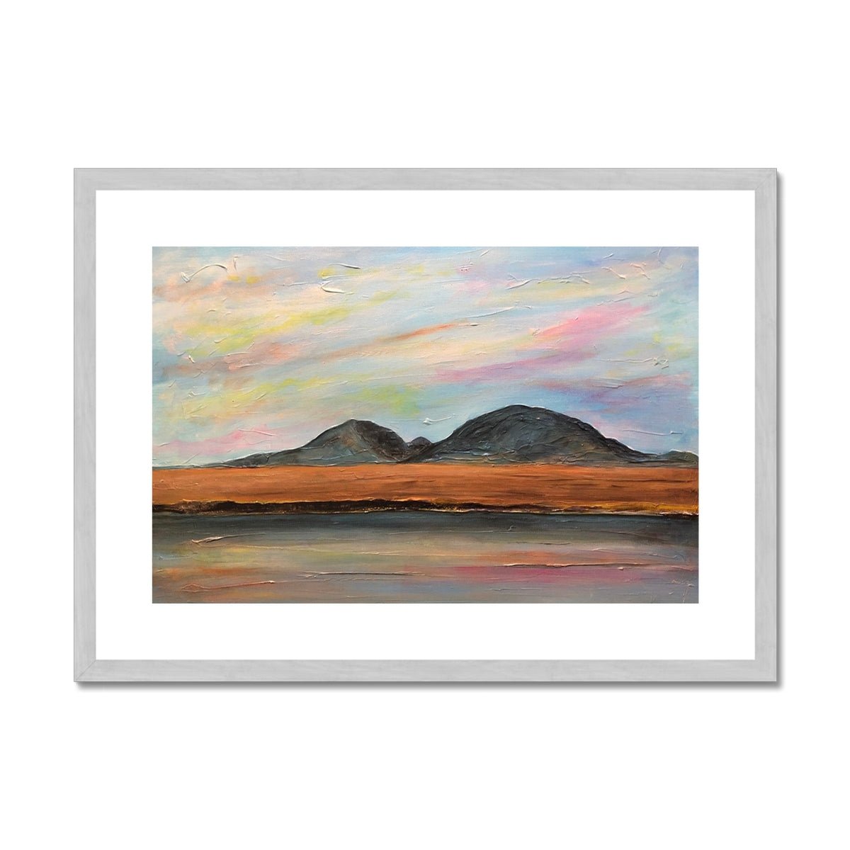 Jura Dawn Painting | Antique Framed & Mounted Prints From Scotland