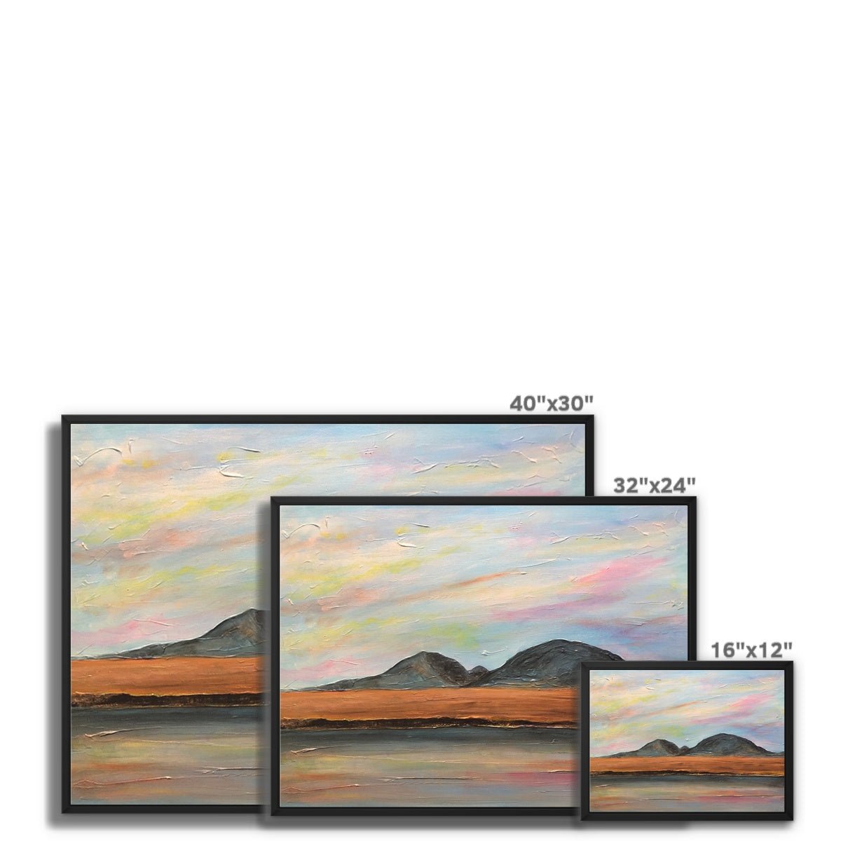 Jura Dawn Painting | Framed Canvas From Scotland