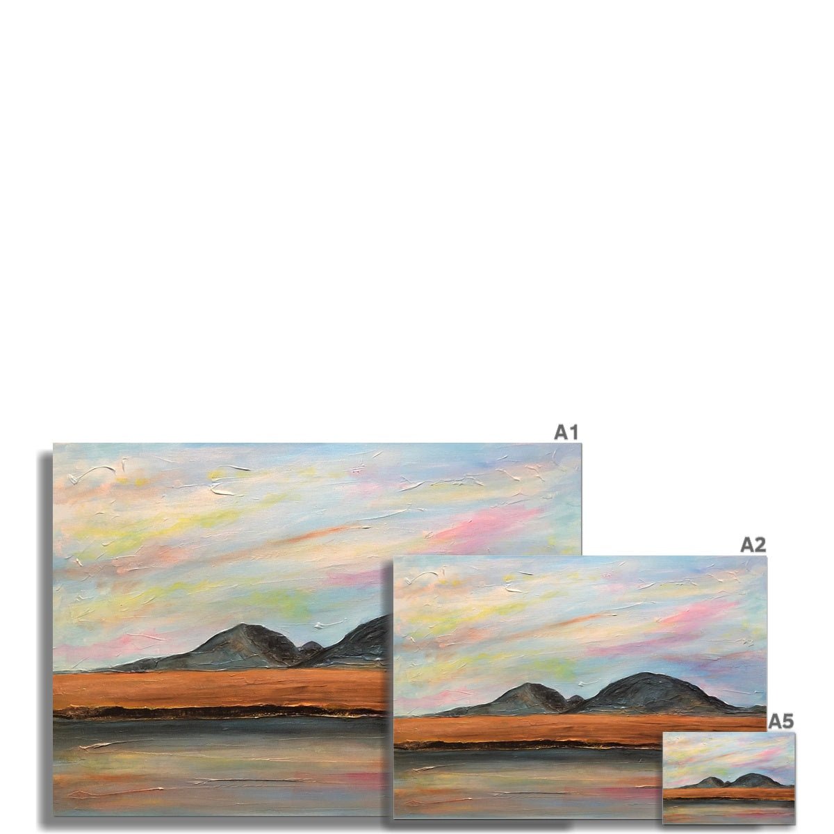 Jura Dawn Painting | Signed Art Prints From Scotland | By Scottish Artist Hunter