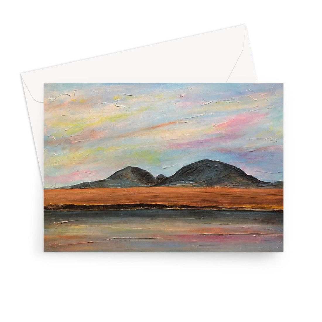 Jura Dawn Scottish Art Gifts Greeting Card