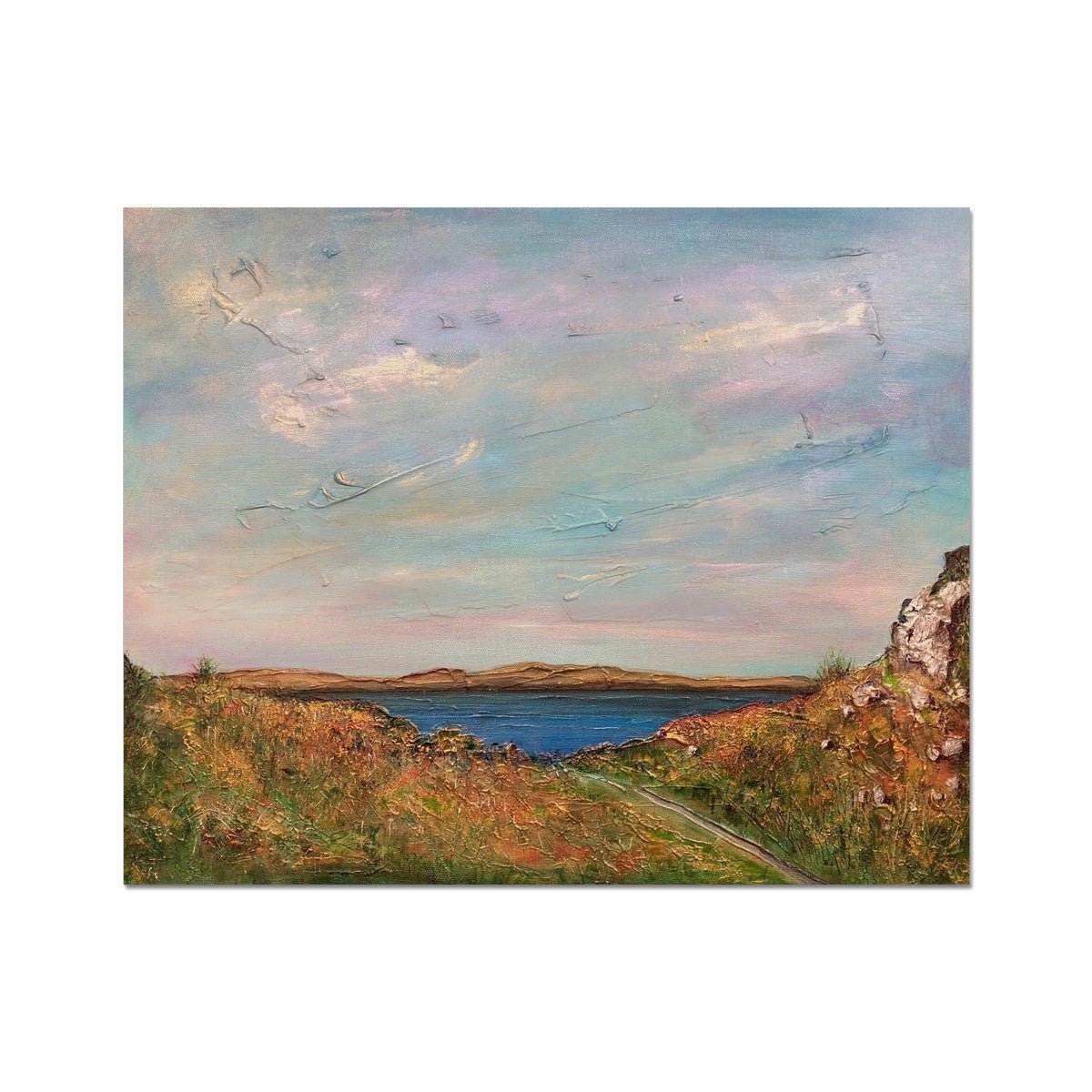 Jura From Crinan Painting | Artist Proof Collector Prints From Scotland