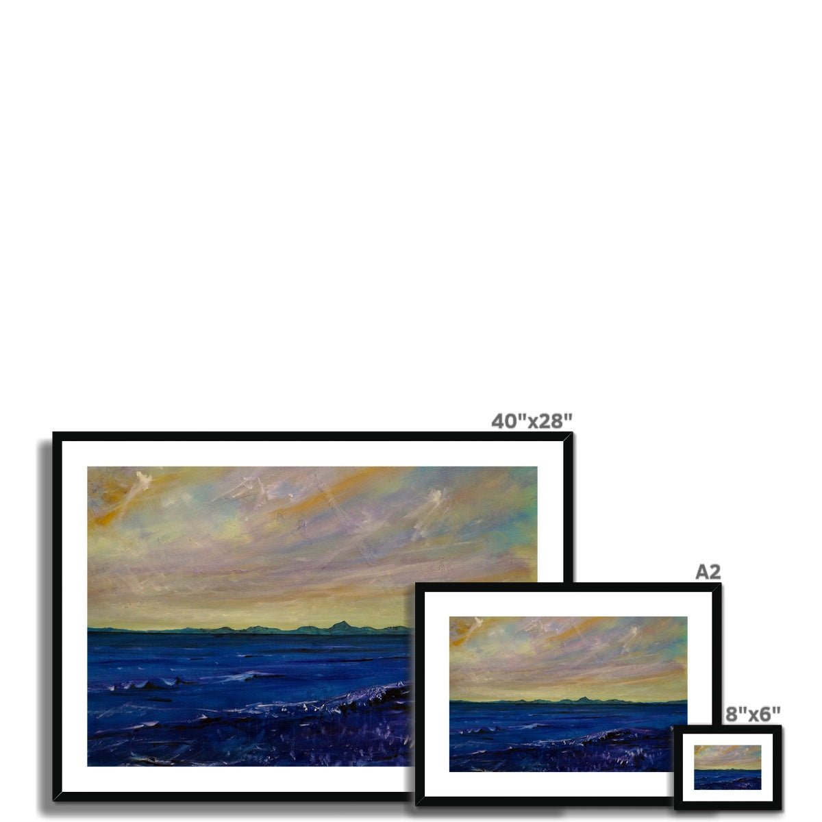 Jura Painting | Framed & Mounted Prints From Scotland-Framed & Mounted Prints-Hebridean Islands Art Gallery-Paintings, Prints, Homeware, Art Gifts From Scotland By Scottish Artist Kevin Hunter
