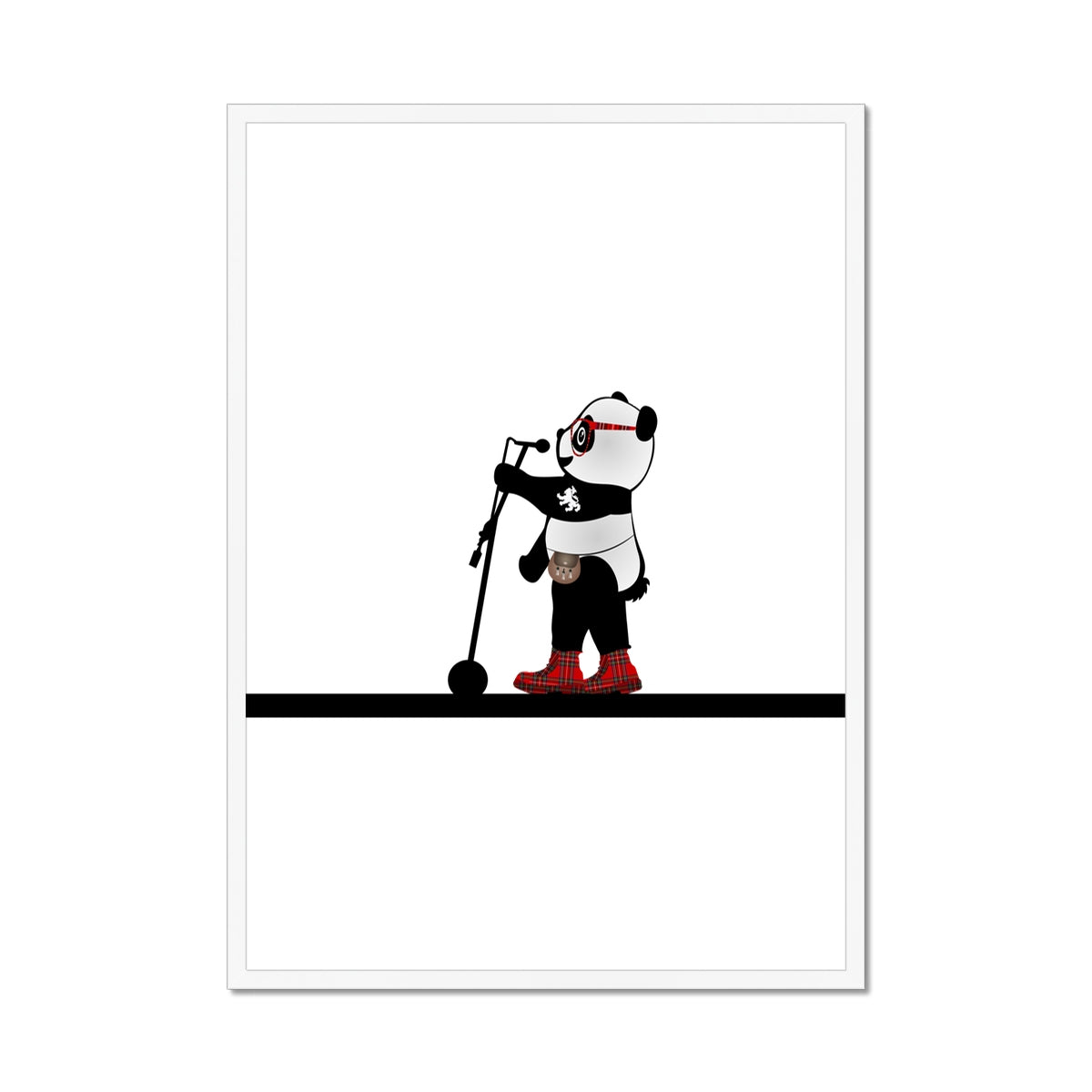 Karaoke | Panda Disco | Graphic Art | Framed Print