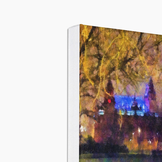 Kelvingrove Nights Eco Art Canvas Print | Scottish Art Gifts