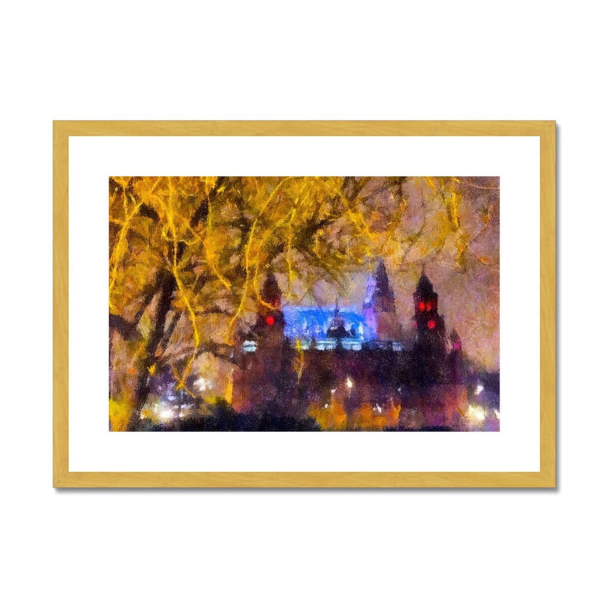 Kelvingrove Nights Painting | Antique Framed & Mounted Prints From Scotland