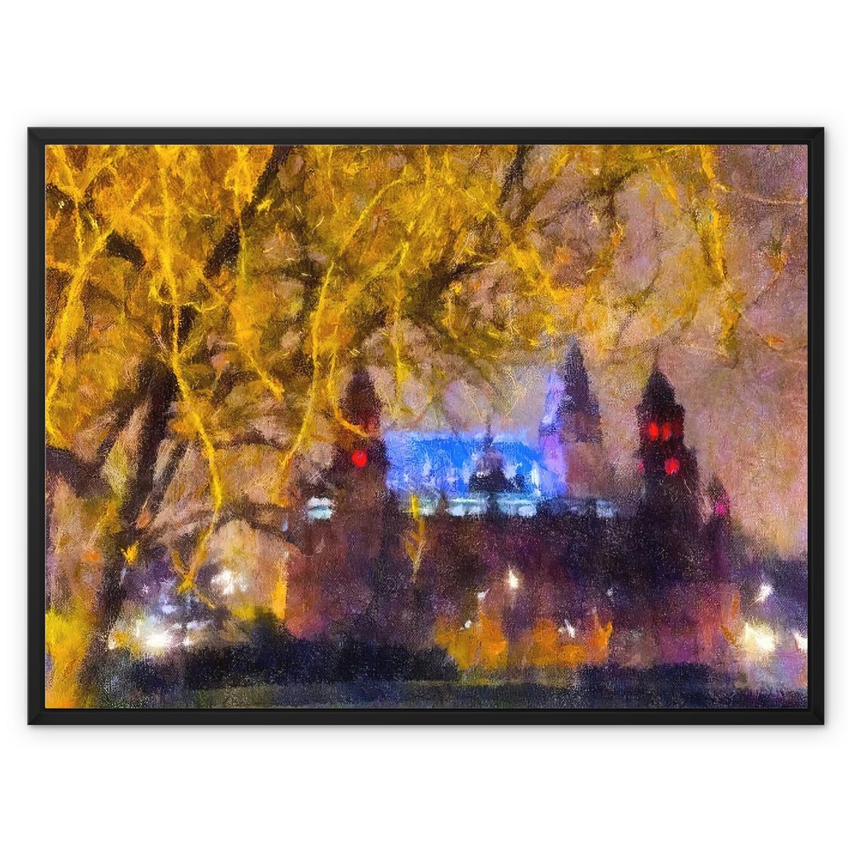 Kelvingrove Nights Painting | Framed Canvas Prints From Scotland