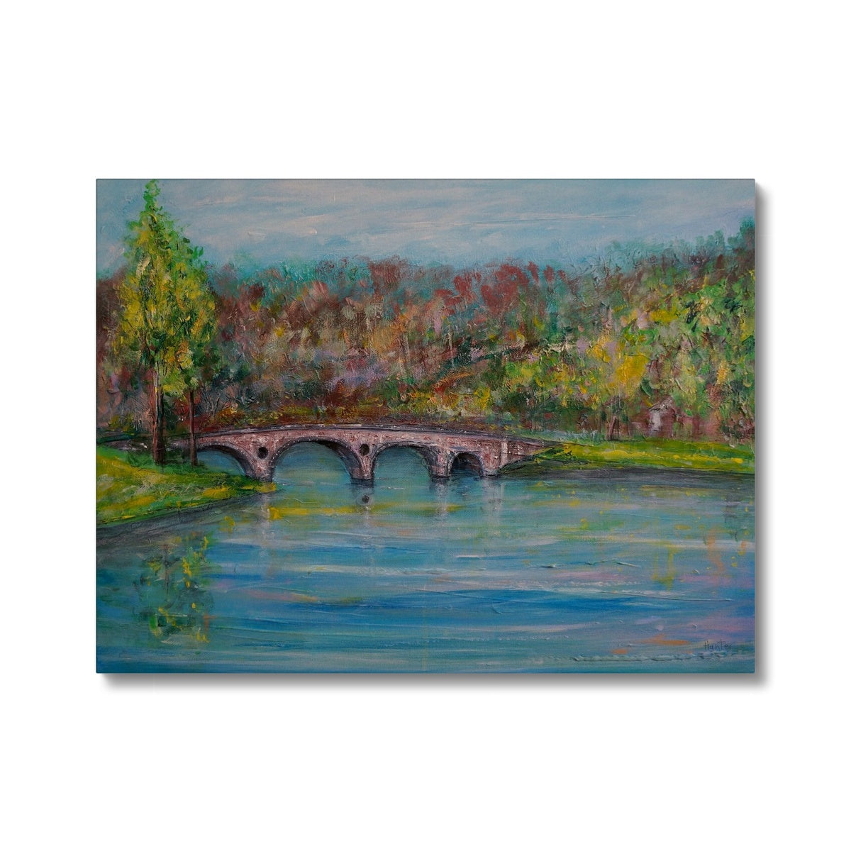 Kenmore Bridge Canvas | Scottish Highlands &amp; Lowlands Art Gallery | Paintings, Prints, Homeware and Art Gifts From Scotland By Scottish Artist Kevin Hunter