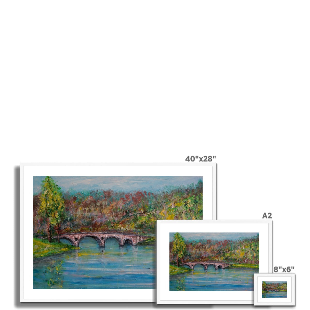 Kenmore Bridge Painting | Framed &amp; Mounted Prints From Scotland