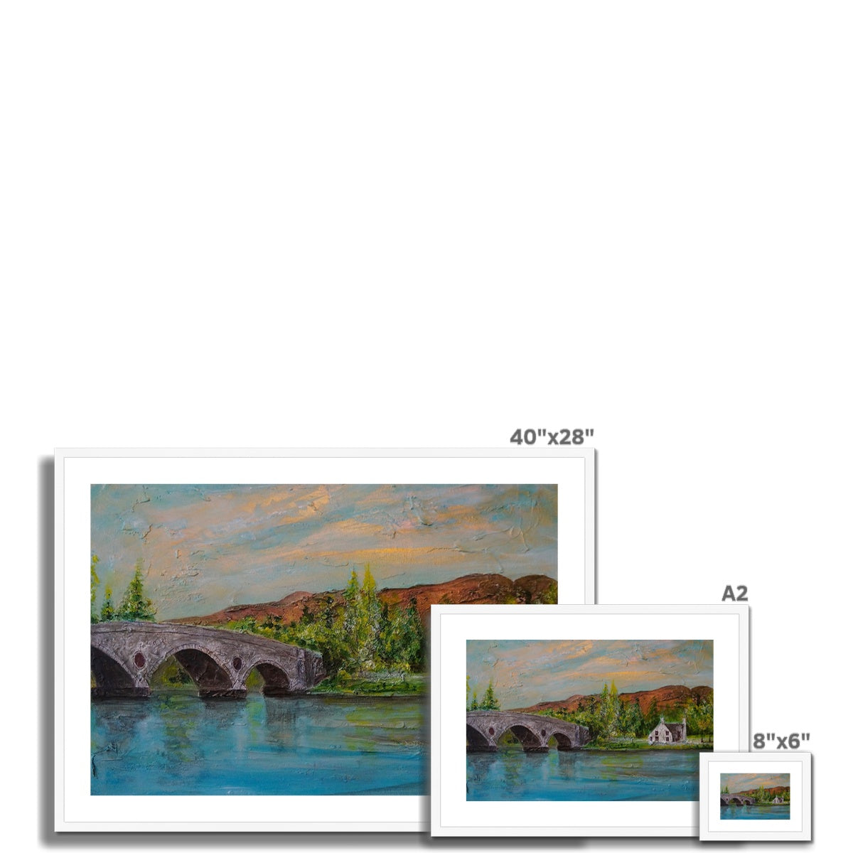 Kenmore Bridge ii Painting | Framed &amp; Mounted Prints From Scotland