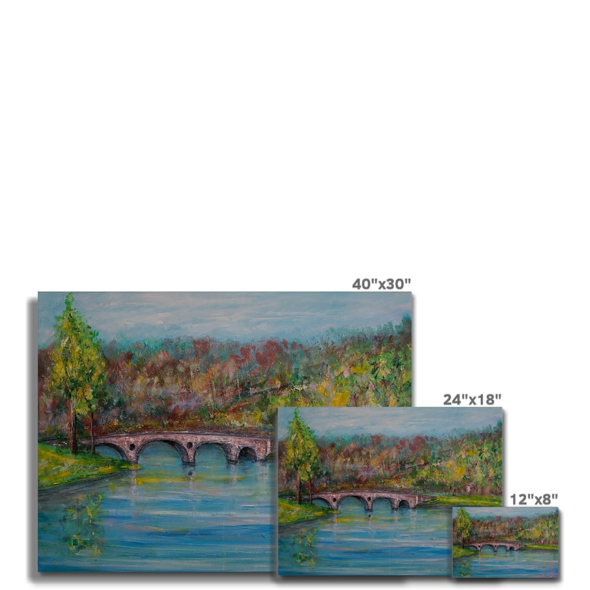 Kenmore Bridge Painting | Canvas From Scotland