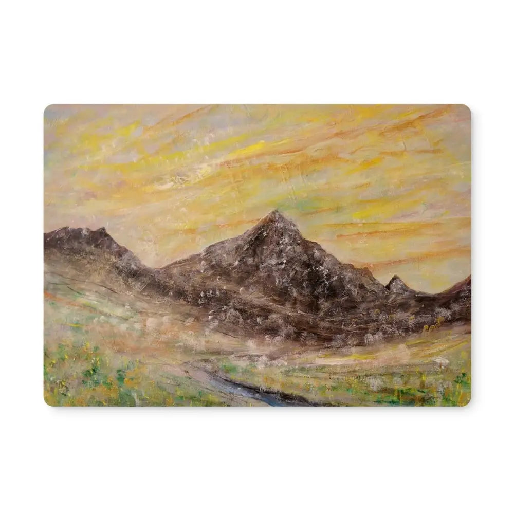 Glen Rosa Mist Mountain Landscape Arran Placemat by Scottish Artist Hunter