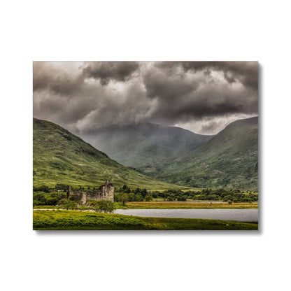 Kilchurn Castle Loch Awe Canvas | Historic &amp; Iconic Scotland Art Gallery | Paintings, Prints, Homeware and Art Gifts From Scotland By Scottish Artist Kevin Hunter