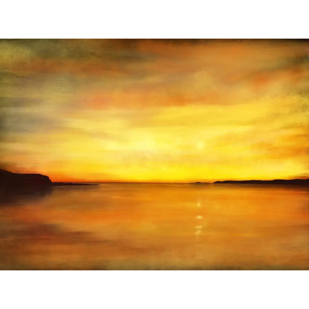 Kings Cave Sunset Arran - Scottish Art Prints - Gallery Scotland