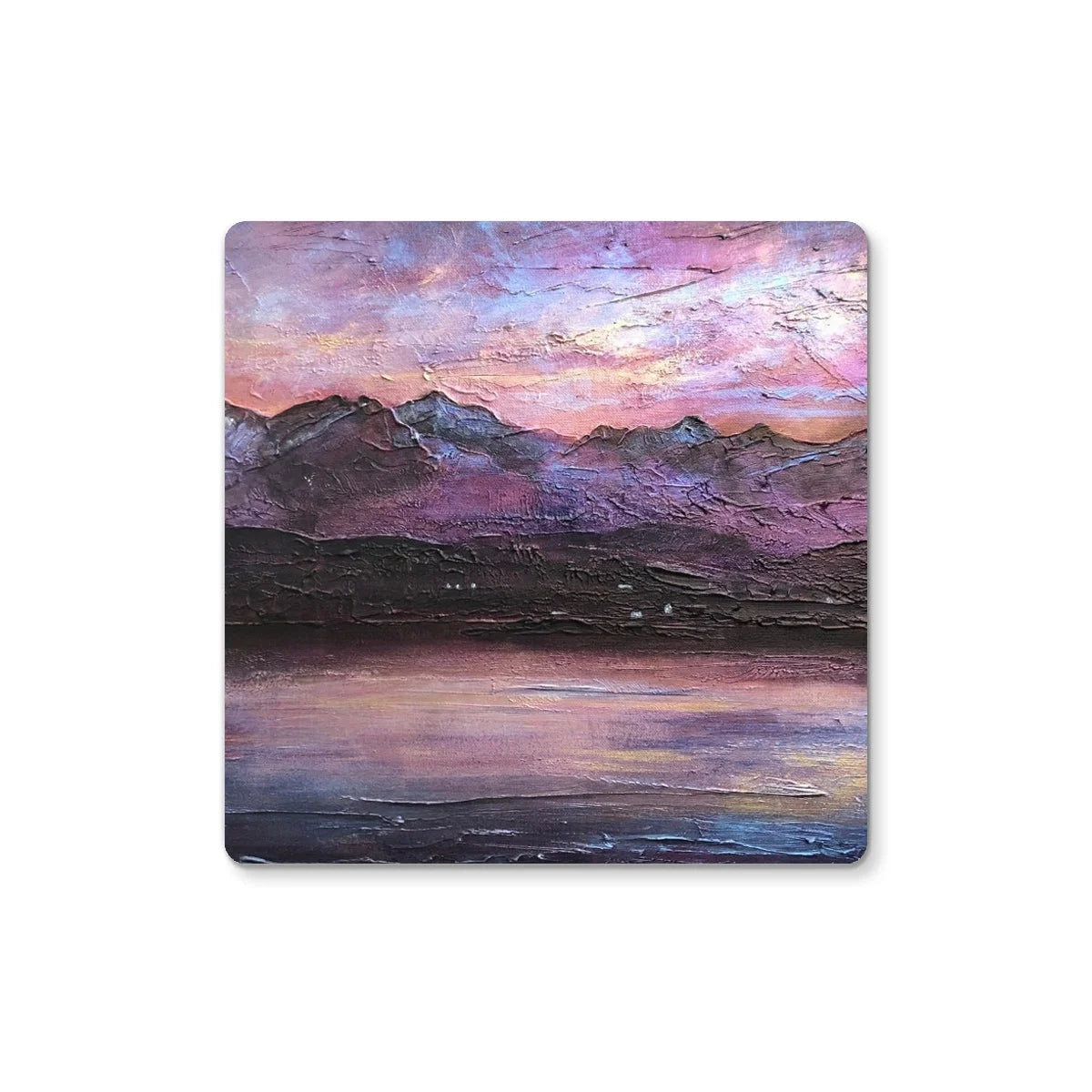 Last Skye Light Coaster - Art Gallery Scotland Worldwide Shipping Scottish Landscape Paintings and Prints
