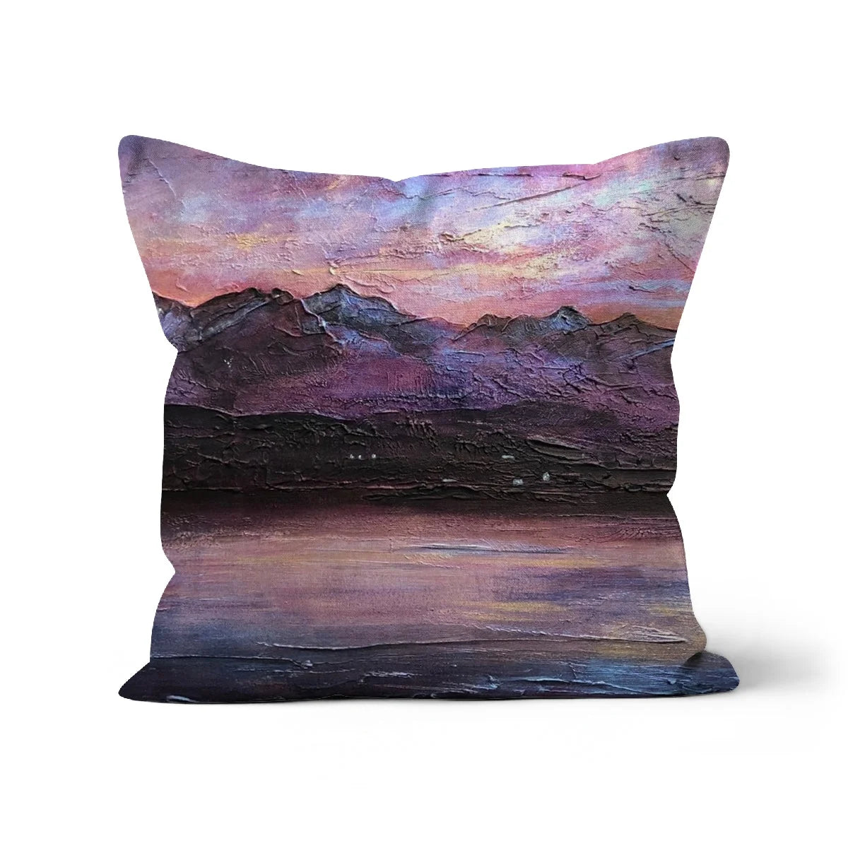 Last Skye Light Cushion - Art Gallery Scotland Worldwide Shipping Scottish Landscape Paintings and Prints