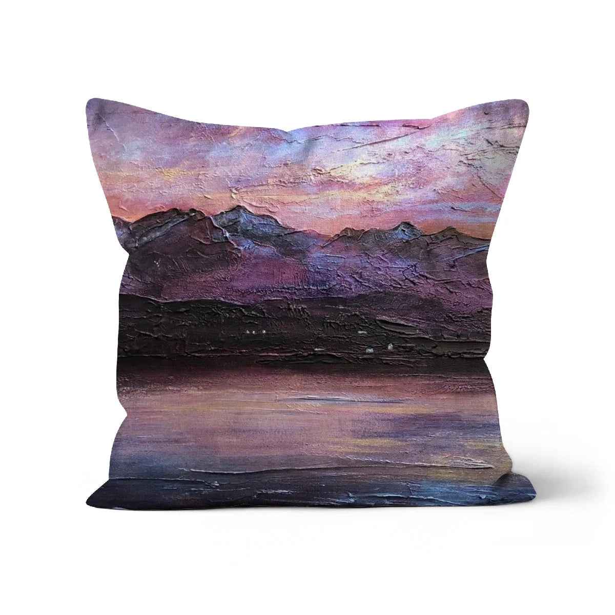 Last Skye Light Cushion - Art Gallery Scotland Worldwide Shipping Scottish Landscape Paintings and Prints