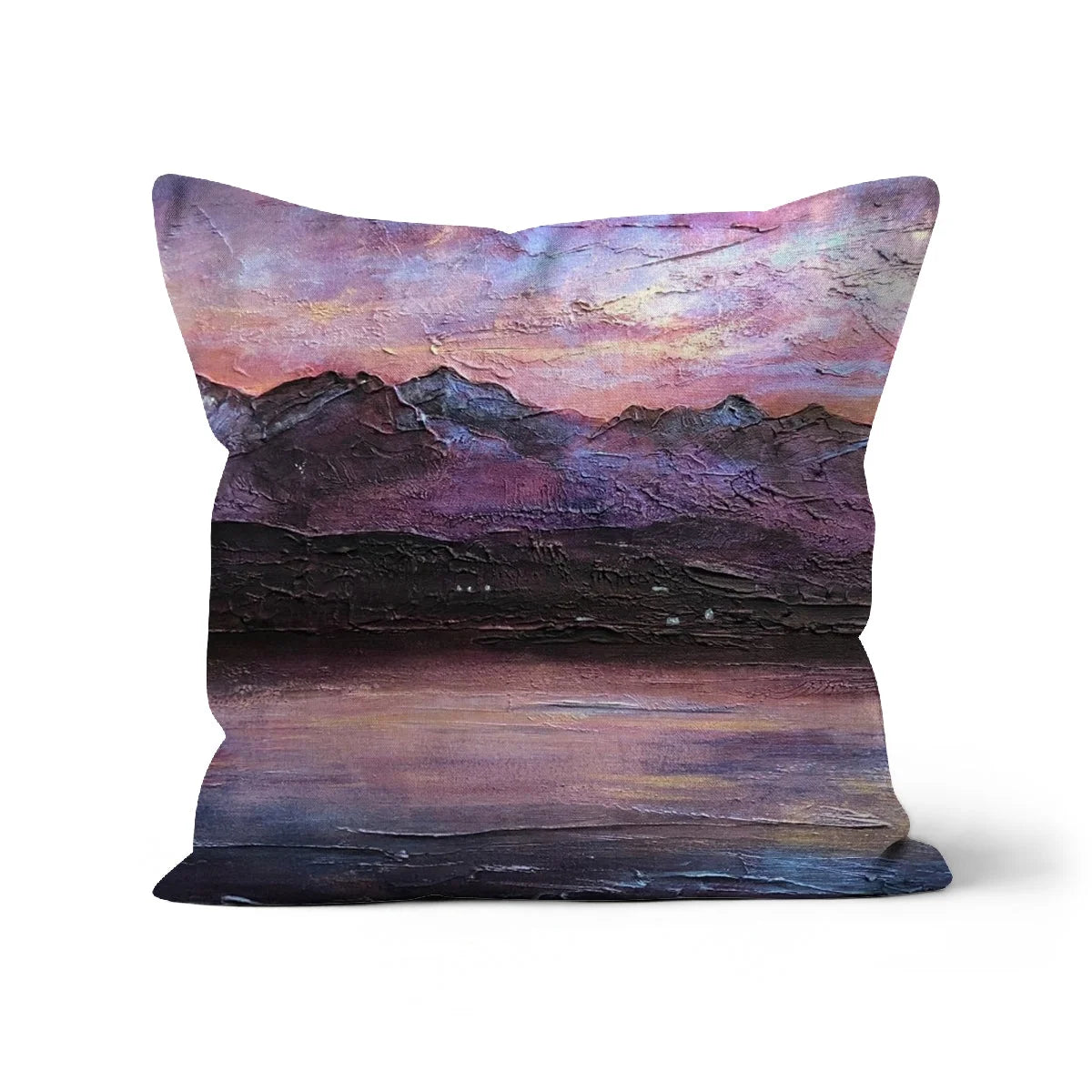 Last Skye Light Cushion - Art Gallery Scotland Worldwide Shipping Scottish Landscape Paintings and Prints