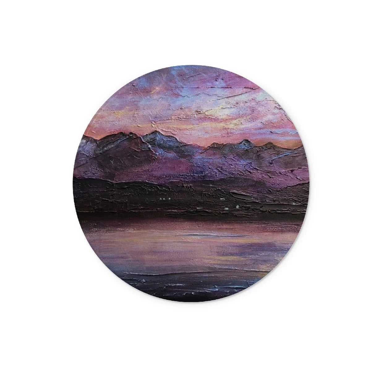 Last Skye Light Glass Chopping Board - Art Gallery Scotland Worldwide Shipping Scottish Landscape Paintings and Prints