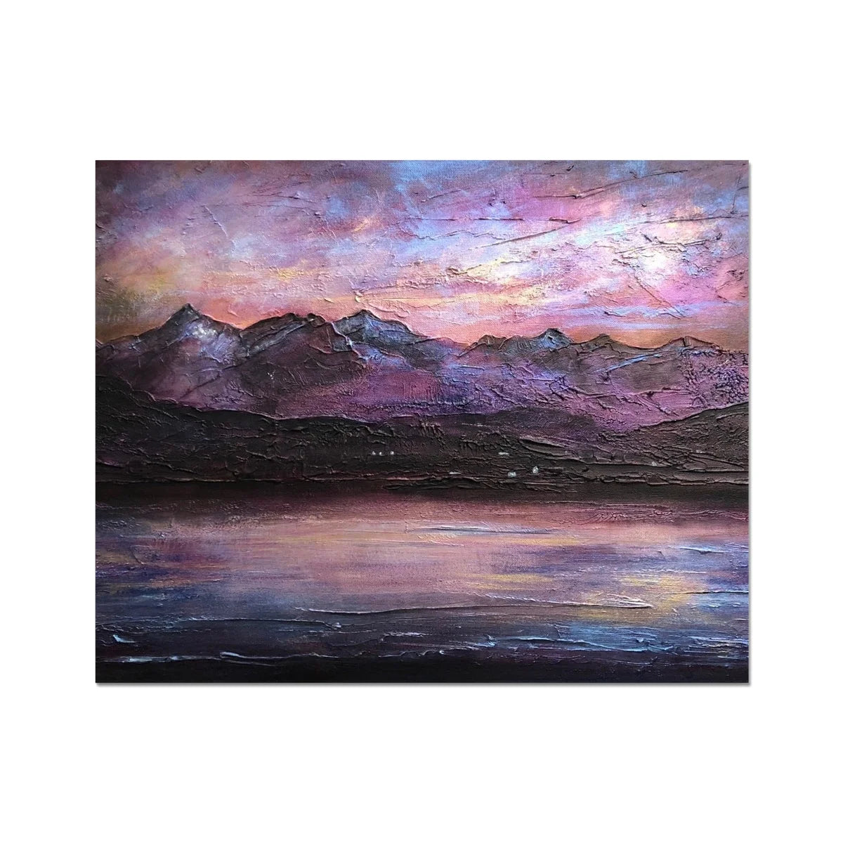 Last Skye Light Artist Proof Collector Print - Art Gallery Scotland Worldwide Shipping Scottish Landscape Paintings and Prints by Hunter