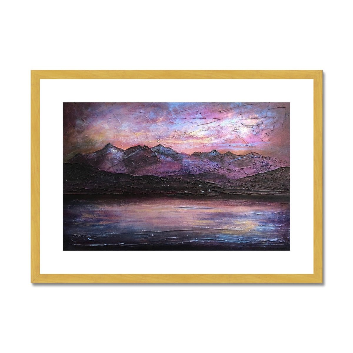 Last Skye Light Painting | Antique Framed & Mounted Prints From Scotland