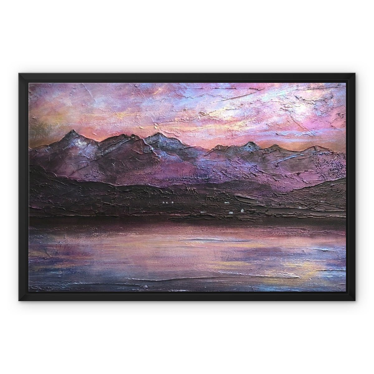 Last Skye Light Painting | Framed Canvas From Scotland