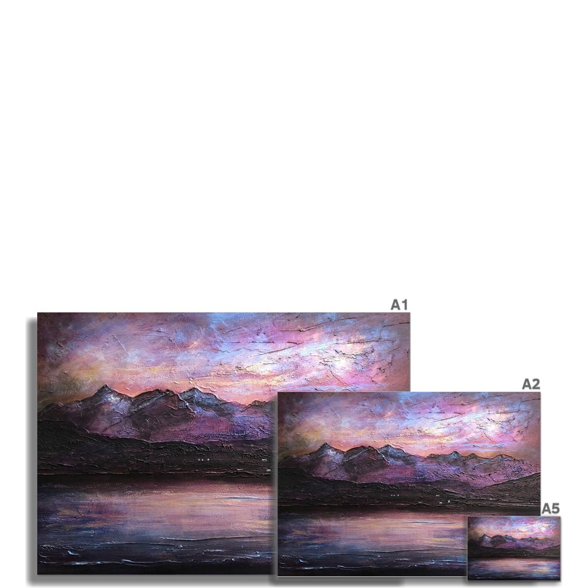 Last Skye Light Painting | Signed Art Prints From Scotland | By Scottish Artist Hunter