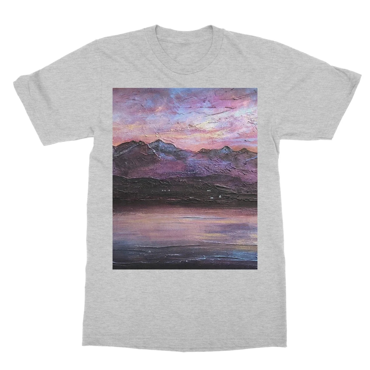 Last Skye Light Softstyle T-shirt - Art Gallery Scotland Worldwide Shipping Scottish Landscape Paintings and Prints
