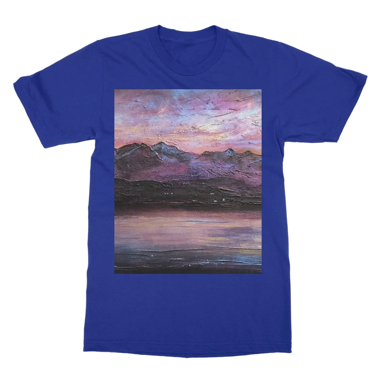 Last Skye Light Softstyle T-shirt - Art Gallery Scotland Worldwide Shipping Scottish Landscape Paintings and Prints