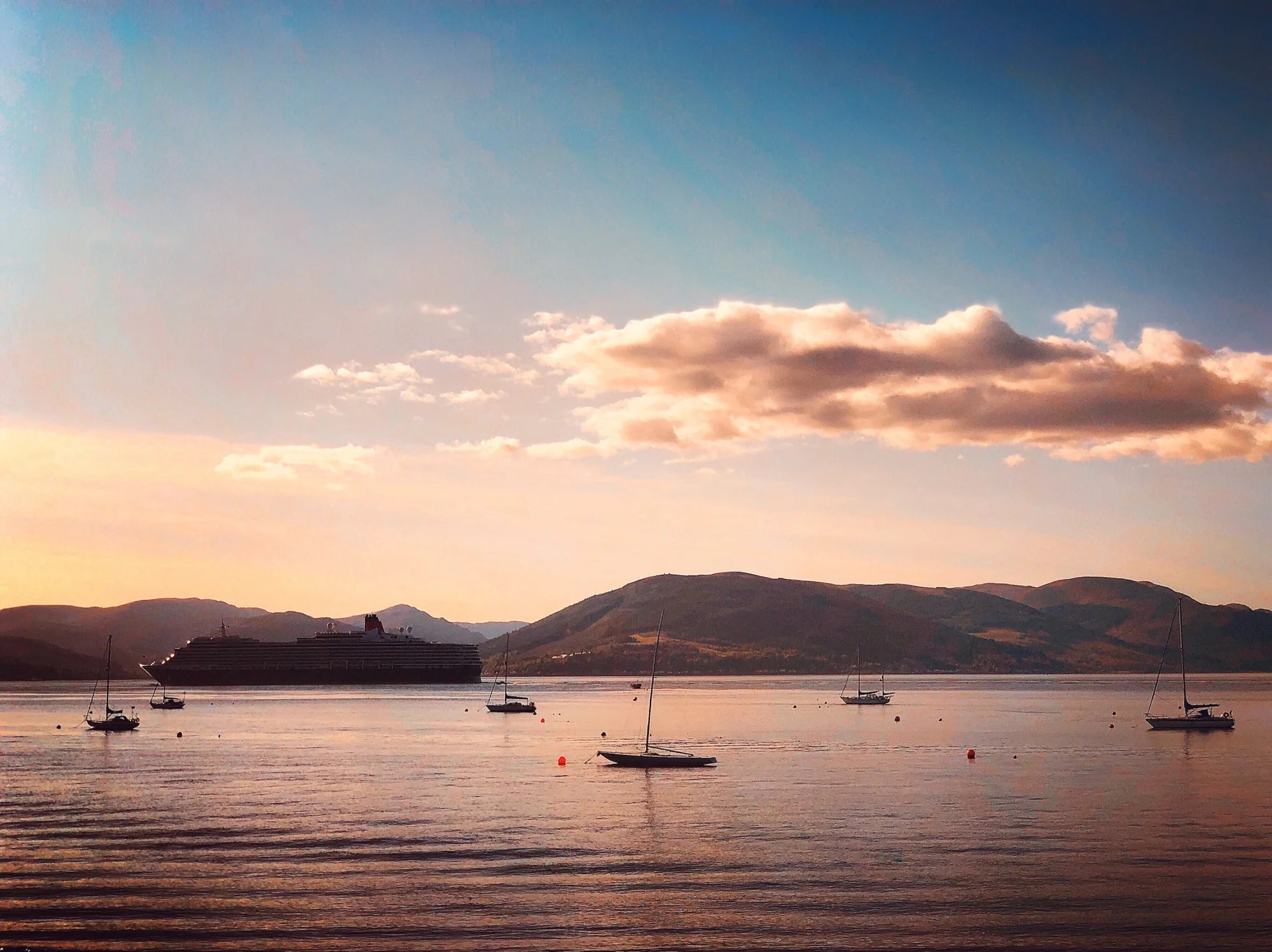 Leaving the Clyde | Photography Prints from Scotland - River Art Gallery Worldwide Shipping Vessel Multiple Decks Scottish Artist Fine