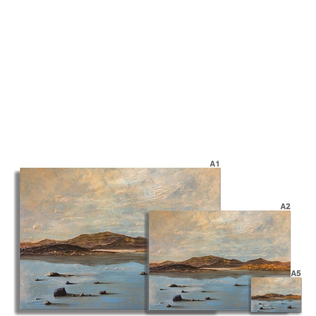 Loch Druidibeg South Uist Painting | Fine Art Prints From Scotland-Unframed Prints-Scottish Lochs Art Gallery-Paintings, Prints, Homeware, Art Gifts From Scotland By Scottish Artist Kevin Hunter