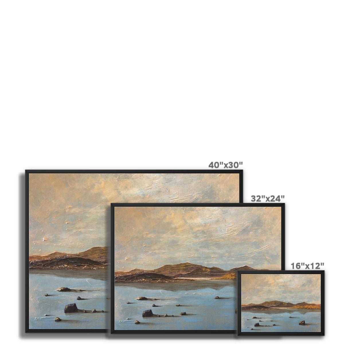 Loch Druidibeg South Uist Painting | Framed Canvas From Scotland