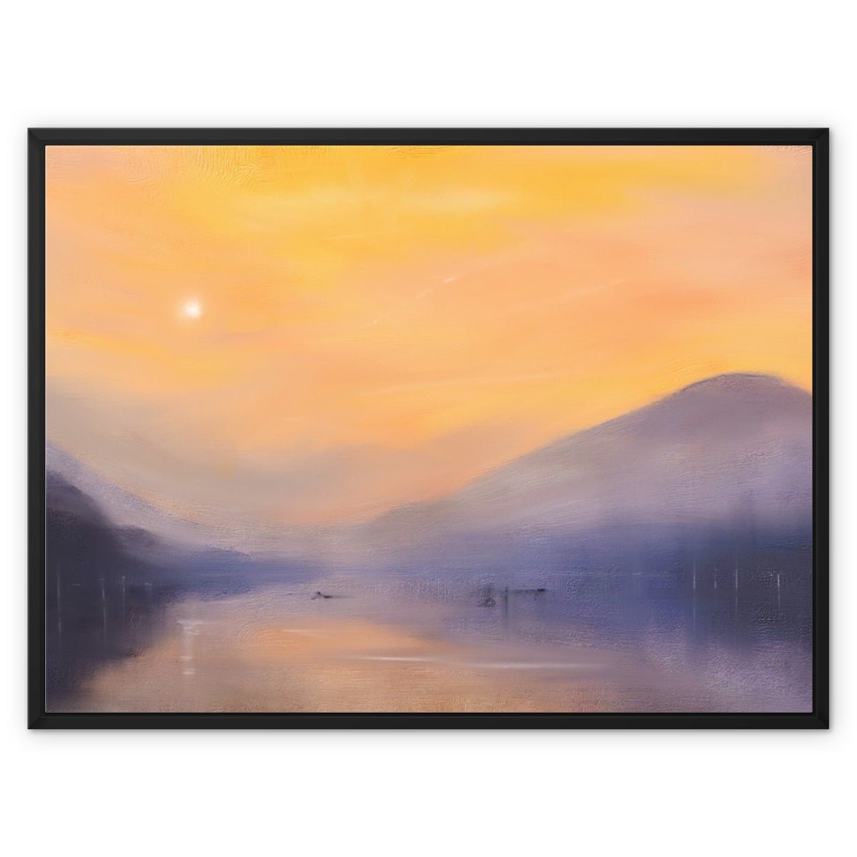 Loch Eck Dusk Painting | Framed Canvas Prints From Scotland