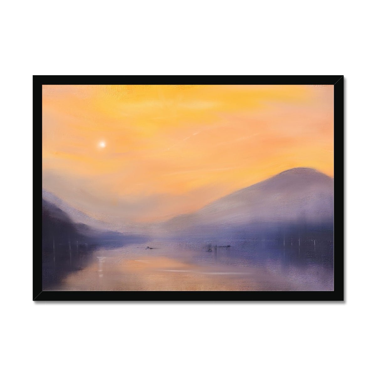 Loch Eck Dusk Painting | Framed Prints From Scotland