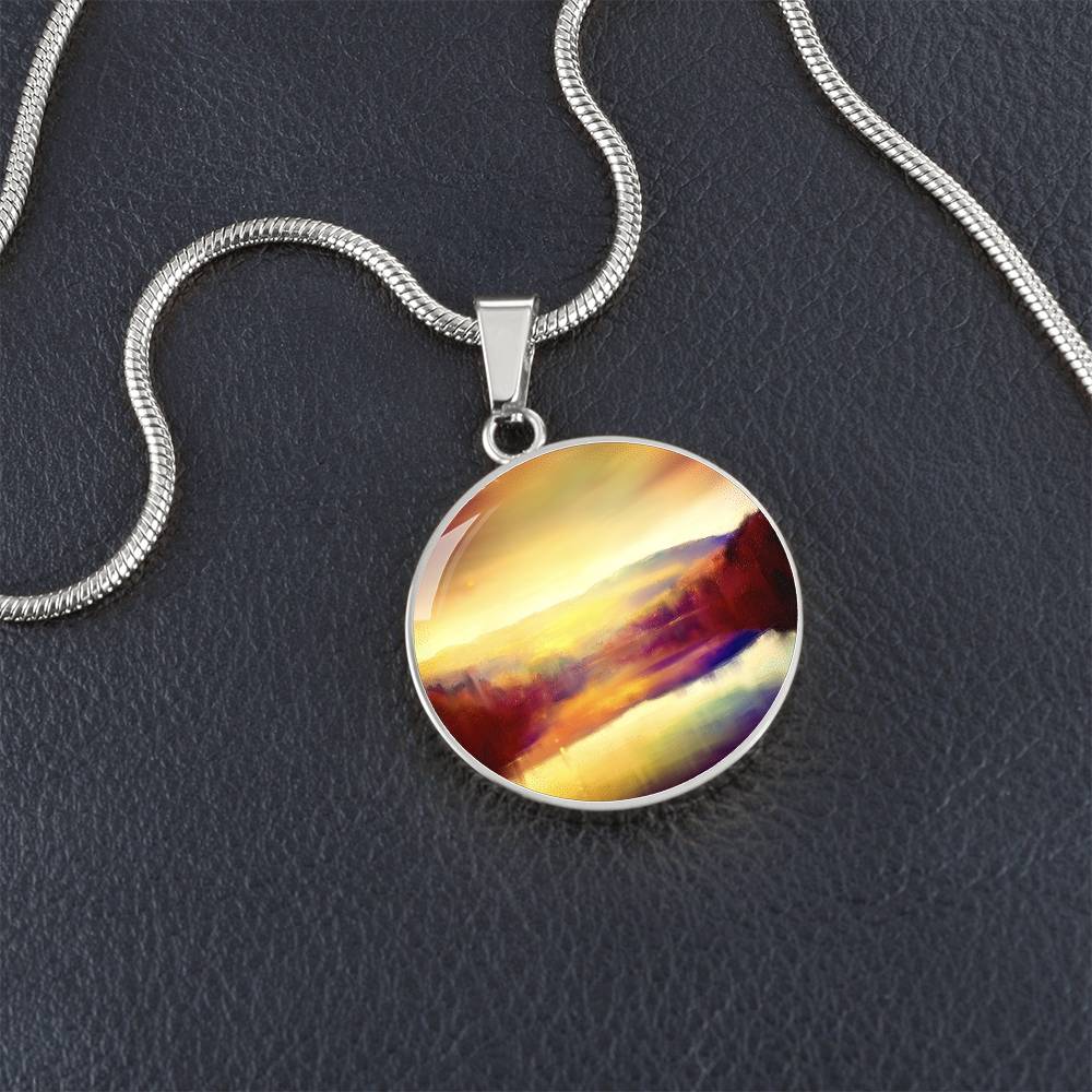 Loch Faskally Dusk | Scottish Art Jewellery | Luxury Necklace