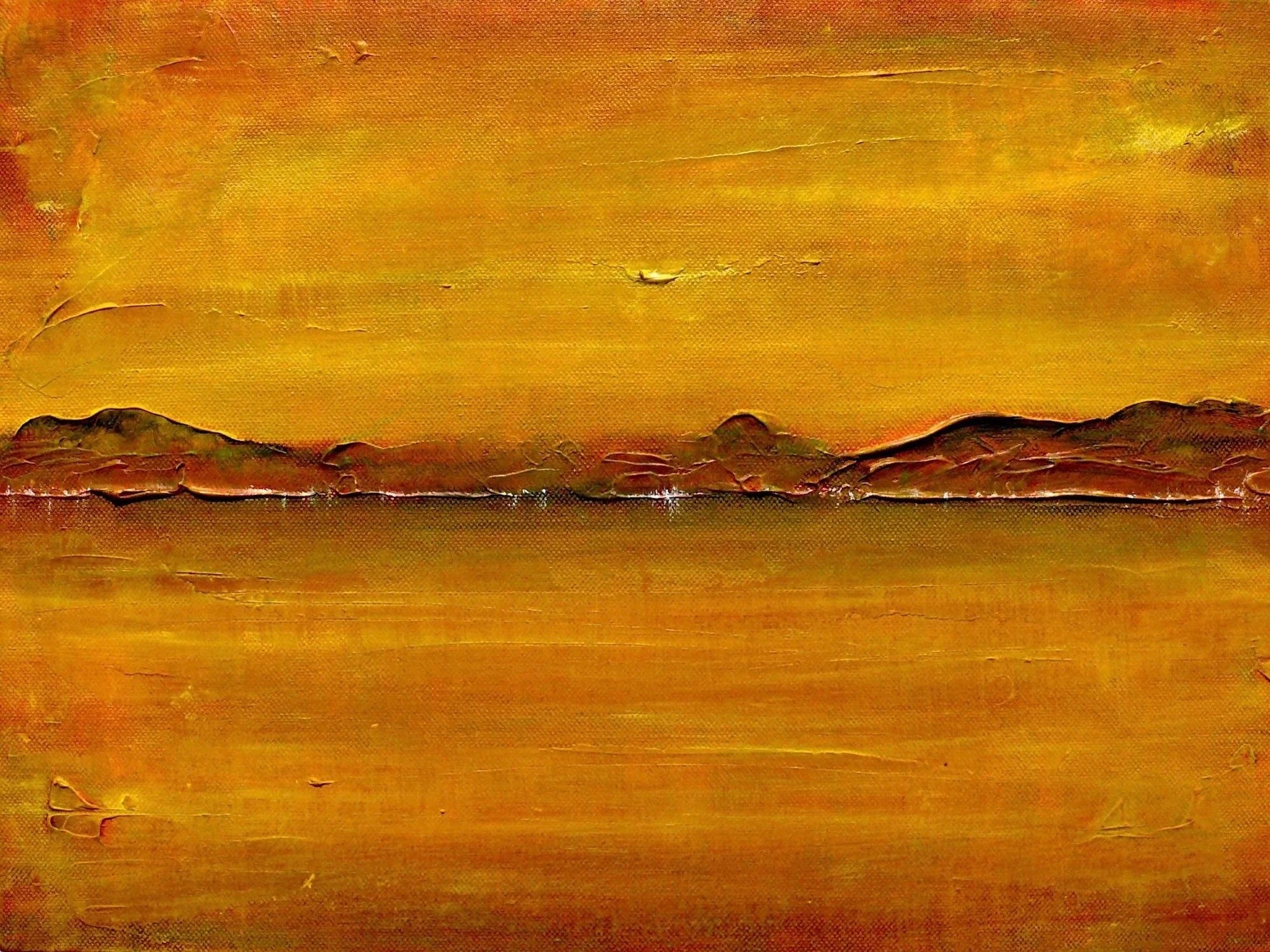 Loch Fyne Dawn - Lochs & Mountains Art Gallery Scotland Worldwide Shipping Abstract Painting Landscape Scottish and Paintings Prints