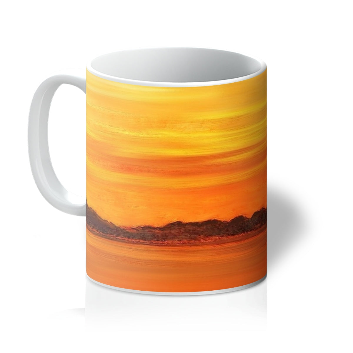 Loch Fyne Sunset Art Gifts Mug | Scottish Lochs &amp; Mountains Art Gallery | Paintings, Prints, Homeware and Art Gifts From Scotland By Scottish Artist Kevin Hunter