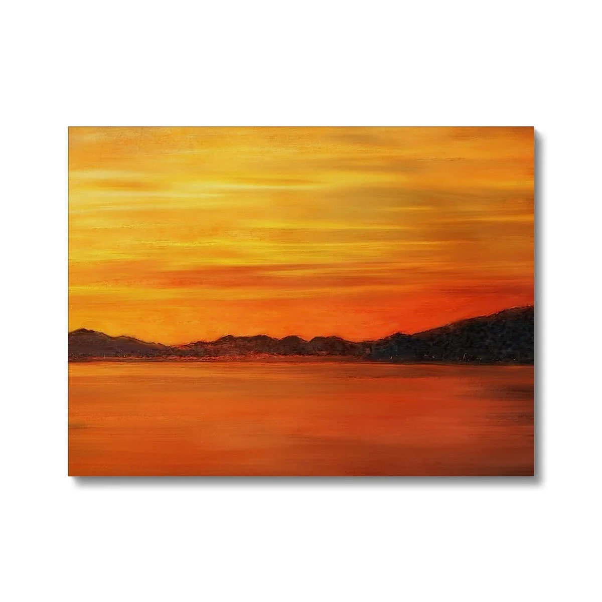 Loch Fyne Sunset Original Landscape Painting on Canvas - Lochs & Mountains Art Gallery Scotland Worldwide Shipping Scottish and Paintings