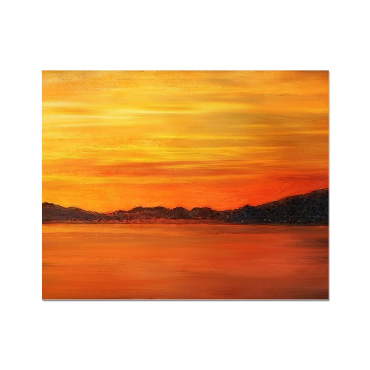 Loch Fyne Sunset Painting | Artist Proof Collector Prints From Scotland