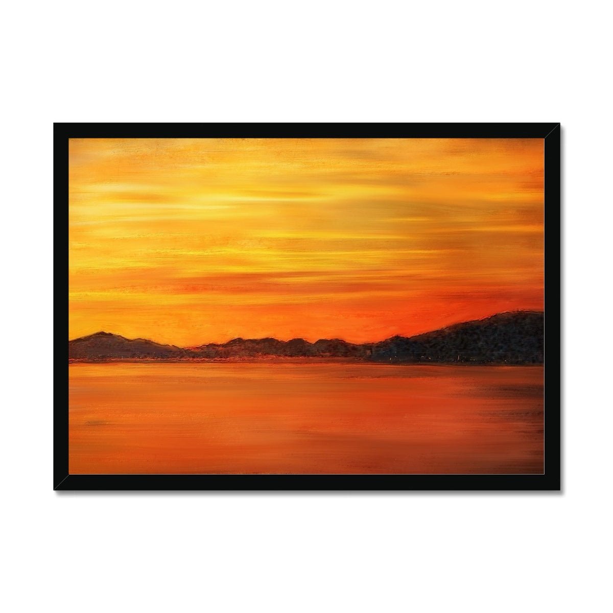 Loch Fyne Sunset Painting | Framed Prints From Scotland