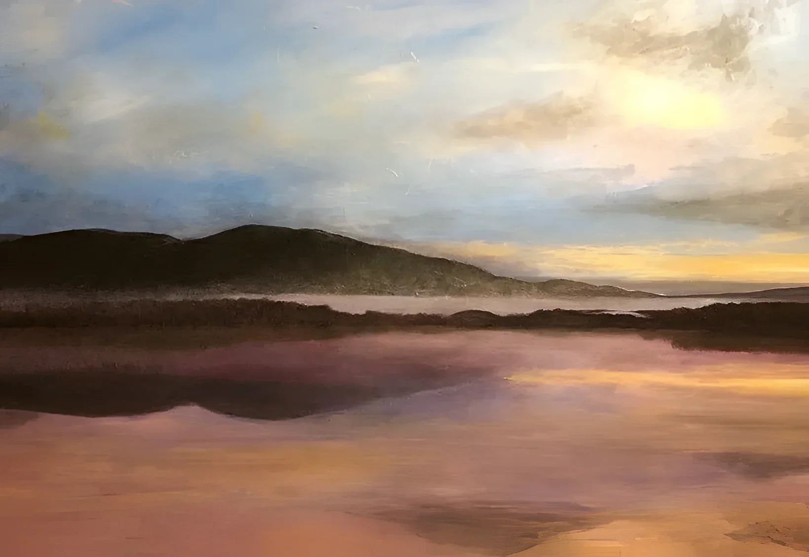 Loch Garten Dawn - Lochs & Mountains Art Gallery Scotland Worldwide Shipping Serene Landscape Painting Scottish and Paintings Prints