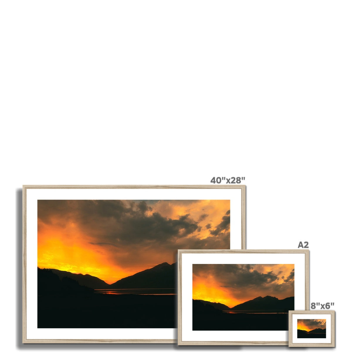 Loch Leven Sunset Glencoe Scottish Landscape Photography | Framed & Mounted Prints From Scotland