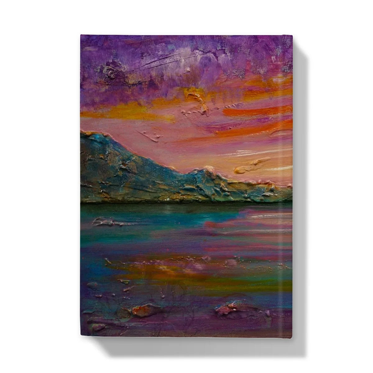 Loch Leven Sunset Hardback Journal - Glencoe Art Gallery Scotland Worldwide Shipping Scottish Prints and Landscape Paintings by Artist