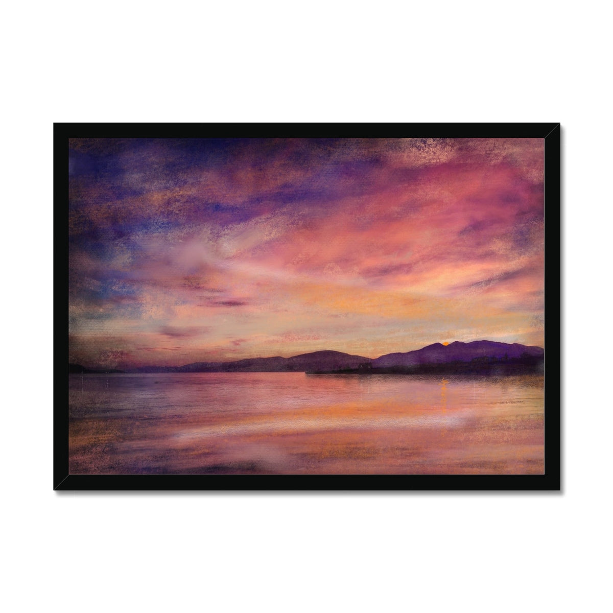 Loch Linnhe Dusk Painting | Framed Prints From Scotland