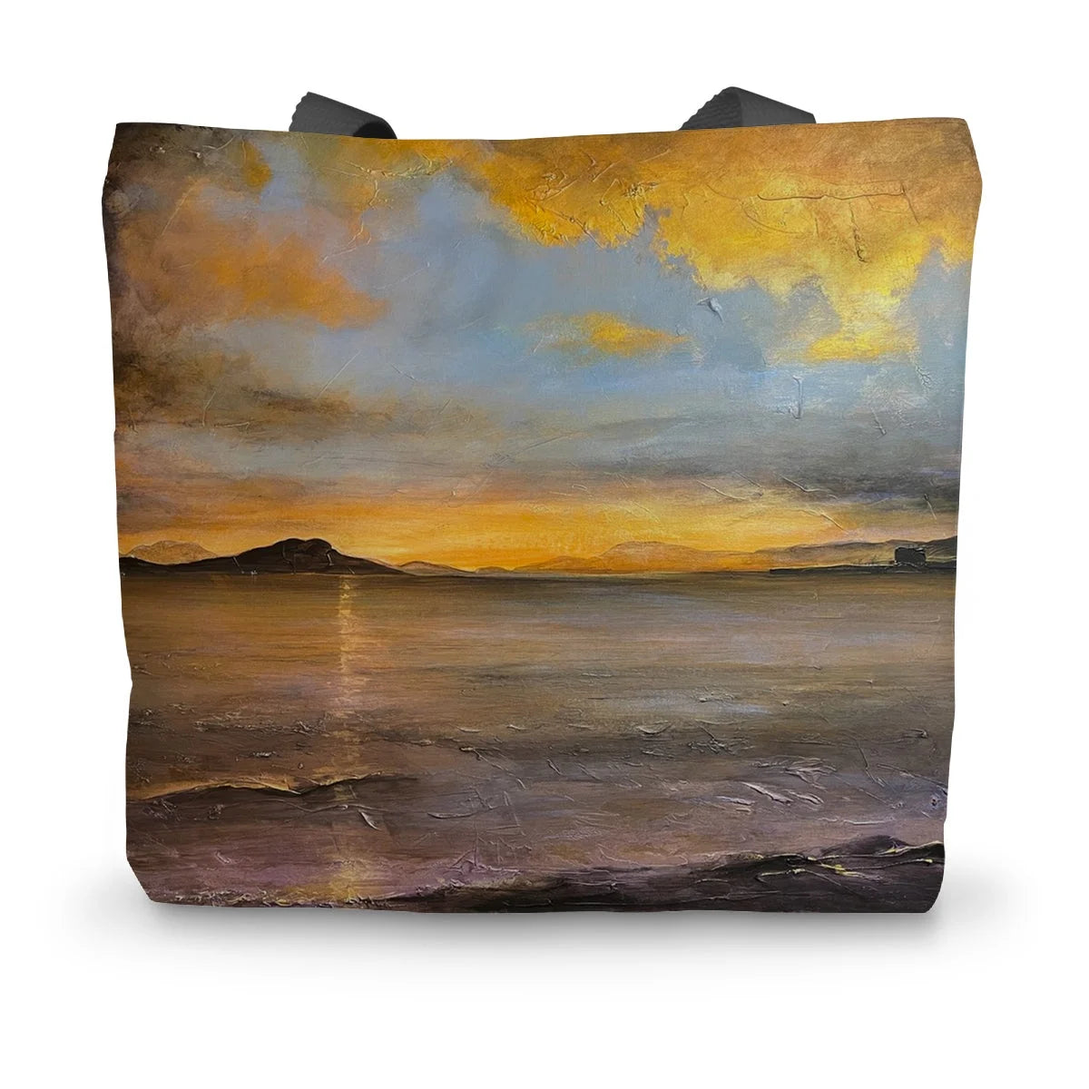 Loch Linnhe Sunset Canvas Tote Bag - Lochs & Mountains Art Gallery Scotland Worldwide Shipping Scottish Prints and Glencoe Landscape