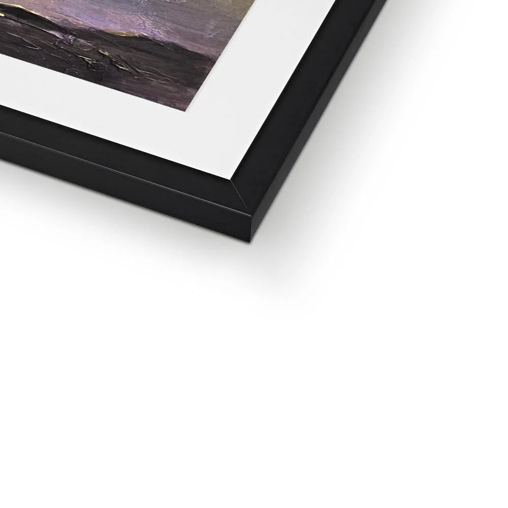 Loch Linnhe Sunset Framed & Mounted Print - Lochs Mountains Art Gallery Scotland Worldwide Shipping Scottish Prints and Glencoe Landscape