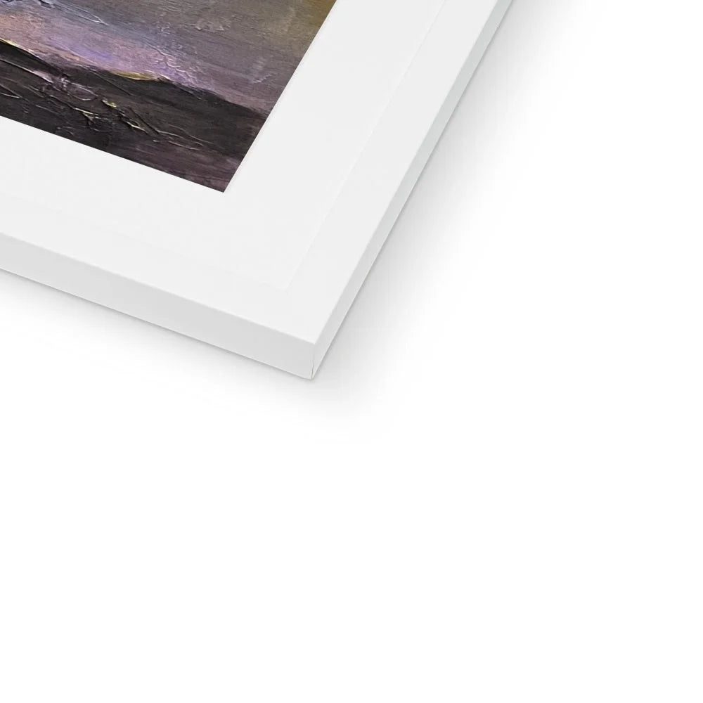 Loch Linnhe Sunset Framed & Mounted Print - Lochs Mountains Art Gallery Scotland Worldwide Shipping Scottish Prints and Glencoe Landscape
