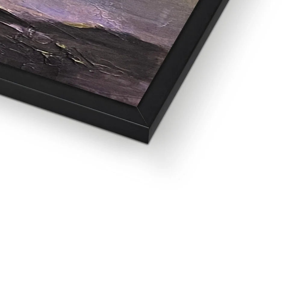 Loch Linnhe Sunset Framed Print - Lochs & Mountains Art Gallery Scotland Worldwide Shipping Scottish Prints and Glencoe Landscape Paintings