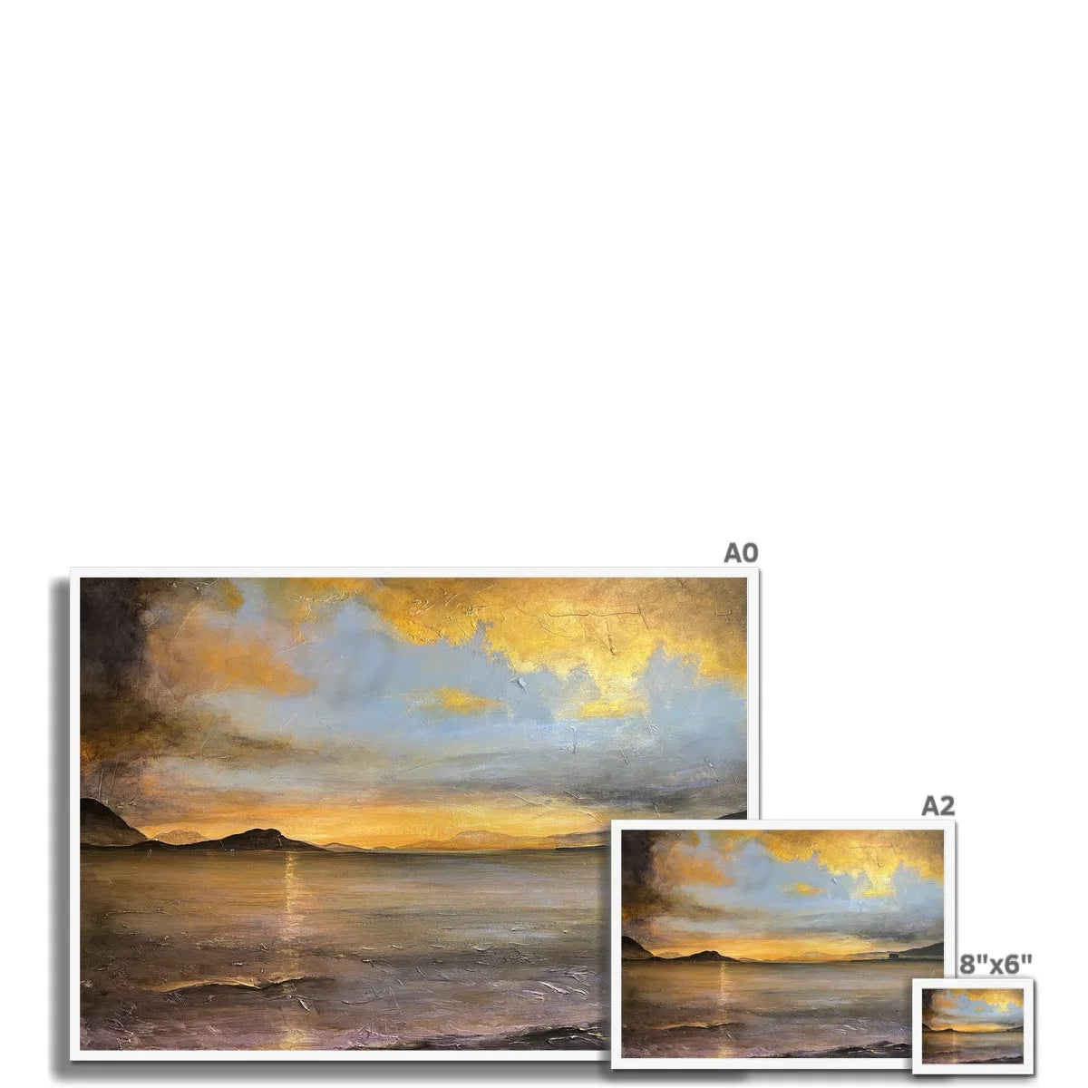 Loch Linnhe Sunset Framed Print - Lochs & Mountains Art Gallery Scotland Worldwide Shipping Scottish Prints and Glencoe Landscape Paintings